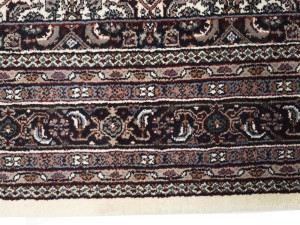Cream Floral Tribal 6X9'5 Indo-Bidjar Oriental Rug