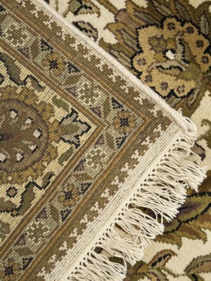 Cream Floral Classic 6X9 Agra Jaipur Oriental Rug