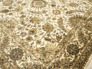 Cream Floral Classic 6X9 Agra Jaipur Oriental Rug