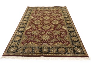 Red Floral Classic 6X9 Agra Jaipur Oriental Rug