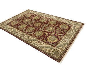 Red Floral Classic 6X9 Agra Jaipur Oriental Rug