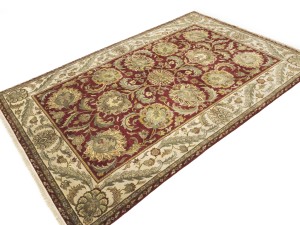 Red Floral Classic 6X9 Agra Jaipur Oriental Rug