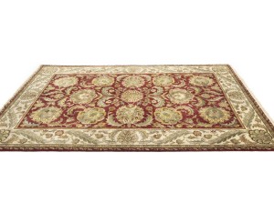 Red Floral Classic 6X9 Agra Jaipur Oriental Rug