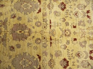 Golden Beige Traditional Floral 6X9 Ziegler Pakistan Rug