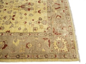 Golden Beige Traditional Floral 6X9 Ziegler Pakistan Rug