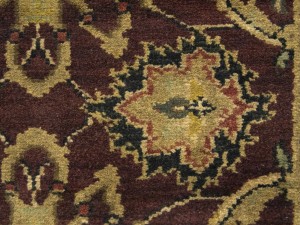 Burgundy Floral Classic 2'7X12 Agra Jaipur Oriental Runner Rug