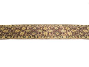 Burgundy Floral Classic 2'7X12 Agra Jaipur Oriental Runner Rug