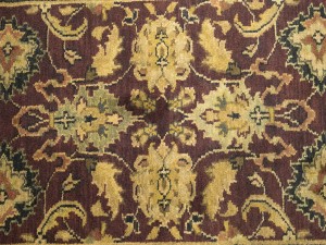 Burgundy Floral Classic 2'7X12 Agra Jaipur Oriental Runner Rug