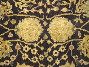 Charcoal Floral Classic 2'7X10 Agra Jaipur Oriental Runner Rug