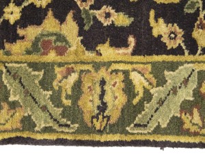 Charcoal Floral Classic 2'7X10 Agra Jaipur Oriental Runner Rug