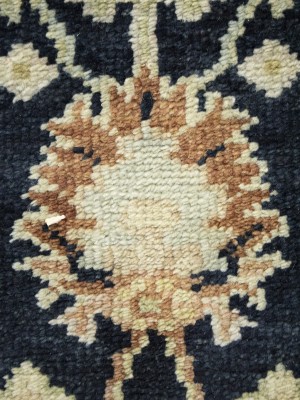 Black Floral 2'6X12 Peshawar Pakistan Oriental Runner Rug