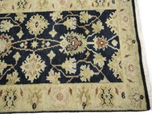 Black Floral 2'6X12 Peshawar Pakistan Oriental Runner Rug