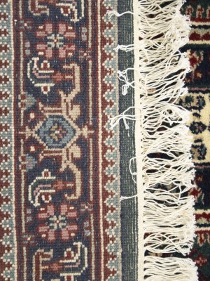Green Floral Tribal 3X12 Indo-Bidjar Oriental Runner Rug