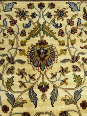 Cream Floral Classic 6X9 Agra Jaipur Oriental Rug