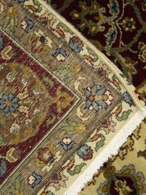 Cream Floral Classic 6X9 Agra Jaipur Oriental Rug