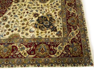 Cream Floral Classic 6X9 Agra Jaipur Oriental Rug