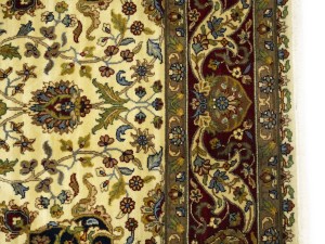 Cream Floral Classic 6X9 Agra Jaipur Oriental Rug