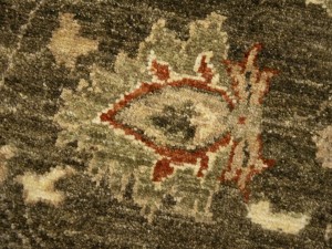 Brown Floral Peshawar 6X9 Pakistan Oriental Rug