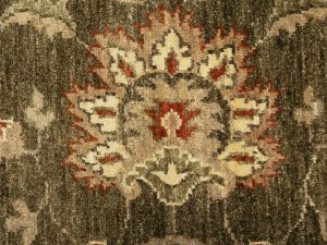 Brown Floral Peshawar 6X9 Pakistan Oriental Rug