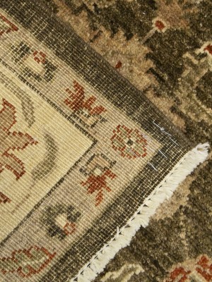 Brown Floral Peshawar 6X9 Pakistan Oriental Rug