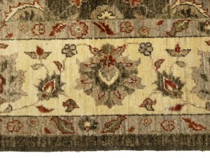 Brown Floral Peshawar 6X9 Pakistan Oriental Rug