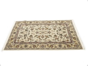Cream Floral Classic 3X5 Indo-Tabriz Oriental Rug