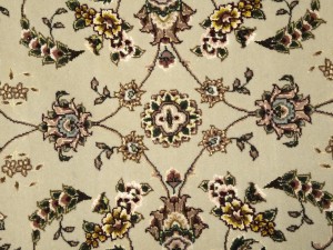 Cream Floral Classic 3X5 Indo-Tabriz Oriental Rug