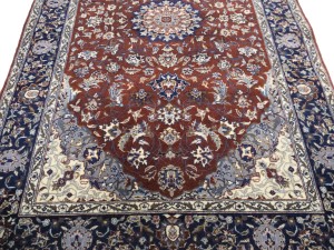 Red Floral Classic 3X5 Indo-Kashan Oriental Rug