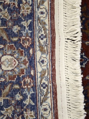 Red Floral Classic 3X5 Indo-Kashan Oriental Rug