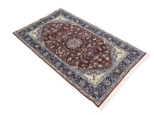 Red Floral Classic 3X5 Indo-Kashan Oriental Rug