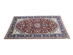 Red Floral Classic 3X5 Indo-Kashan Oriental Rug