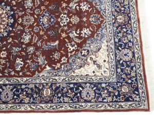 Red Floral Classic 3X5 Indo-Kashan Oriental Rug