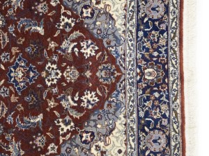 Red Floral Classic 3X5 Indo-Kashan Oriental Rug