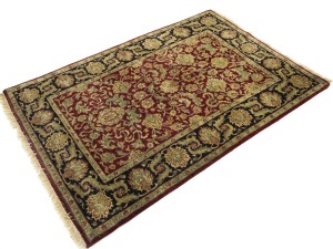 Red Floral Classic 4X6 Agra Jaipur Oriental Rug