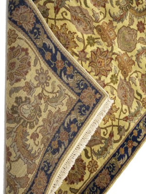 Golden Beige Floral Classic 4X6 Agra Jaipur Oriental Rug