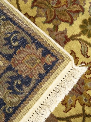 Golden Beige Floral Classic 4X6 Agra Jaipur Oriental Rug