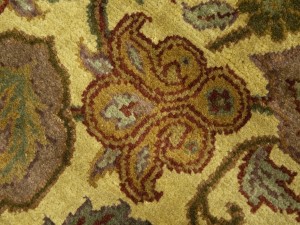 Golden Beige Floral Classic 4X6 Agra Jaipur Oriental Rug