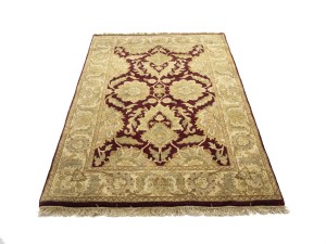 Maroon Red Floral Classic 4X6 Agra Jaipur Oriental Rug