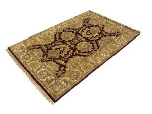 Maroon Red Floral Classic 4X6 Agra Jaipur Oriental Rug