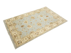 Light Blue Floral 4X6 Peshawar Pakistan Oriental Rug