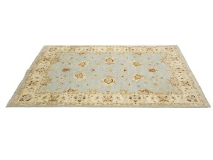 Light Blue Floral 4X6 Peshawar Pakistan Oriental Rug