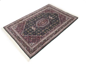 Green Floral Tribal 4X6 Indo-Bidjar Oriental Rug