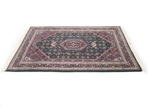 Green Floral Tribal 4X6 Indo-Bidjar Oriental Rug