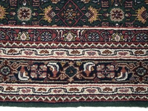 Green Floral Tribal 4X6 Indo-Bidjar Oriental Rug