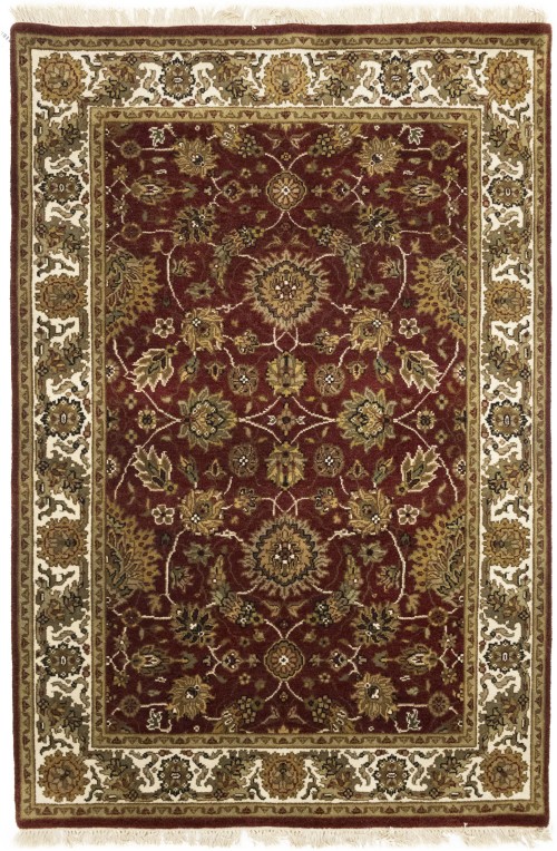 Red Floral Classic 4X6 Agra Jaipur Oriental Rug