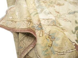 Cream Floral Oushak 12'6X17 Turkish Oriental Rug