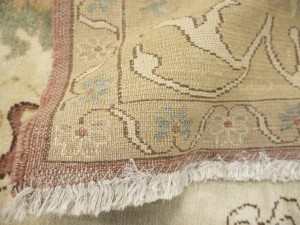 Cream Floral Oushak 12'6X17 Turkish Oriental Rug