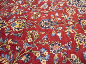 Semi Antique Red Traditional Red 10X16 Kashan Persian Rug