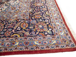Semi Antique Red Traditional Red 10X16 Kashan Persian Rug