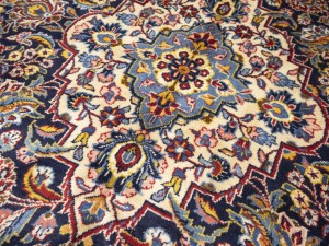 Semi Antique Red Traditional Red 10X16 Kashan Persian Rug